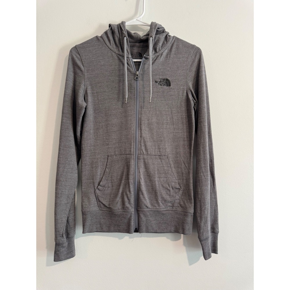 The North Face Full‎ Zip Hoodie Women XS Grey Lightweight Active Layer jacket